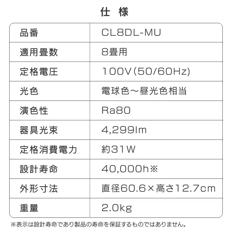 仕様