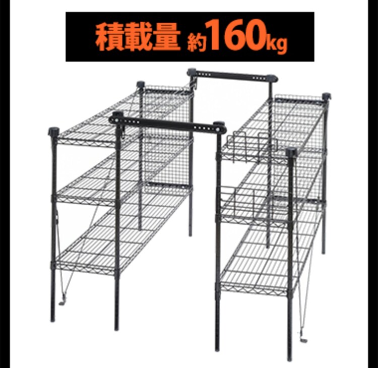 職人の車載ラック WSR-1412A ブラック 6