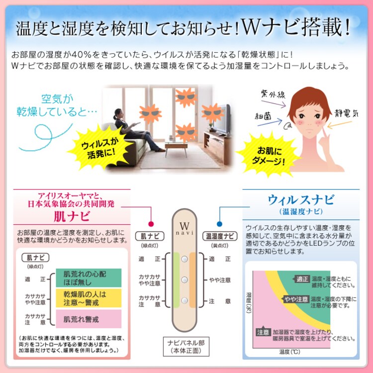 【訳あり】気化ハイブリッド加湿器 700ml ARK-700Z-N ゴールド （イオン発生装置搭載）1