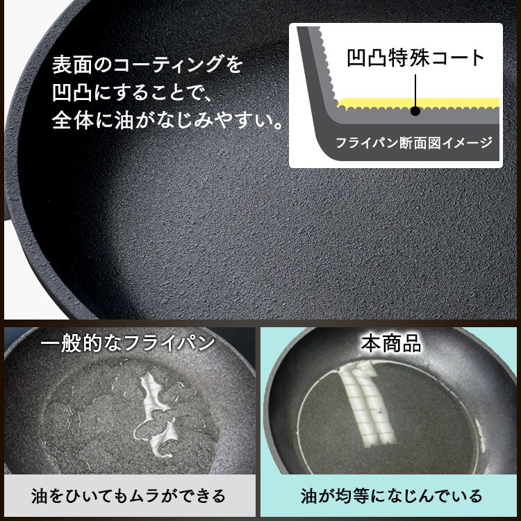 フライパン 26cm ガス火専用 スキレットコートパン SKL-26GS10