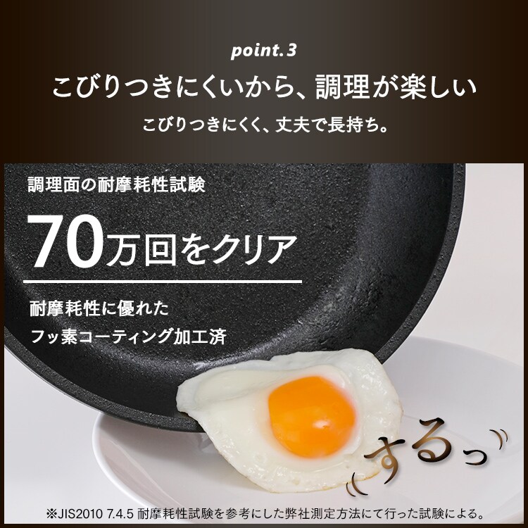 フライパン 26cm ガス火専用 スキレットコートパン SKL-26GS12