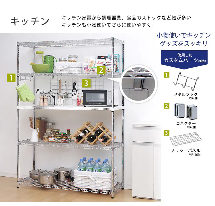 スチールラック 幅120cm メタルラック 5段 SE-1218 メタルラック 5段 7
