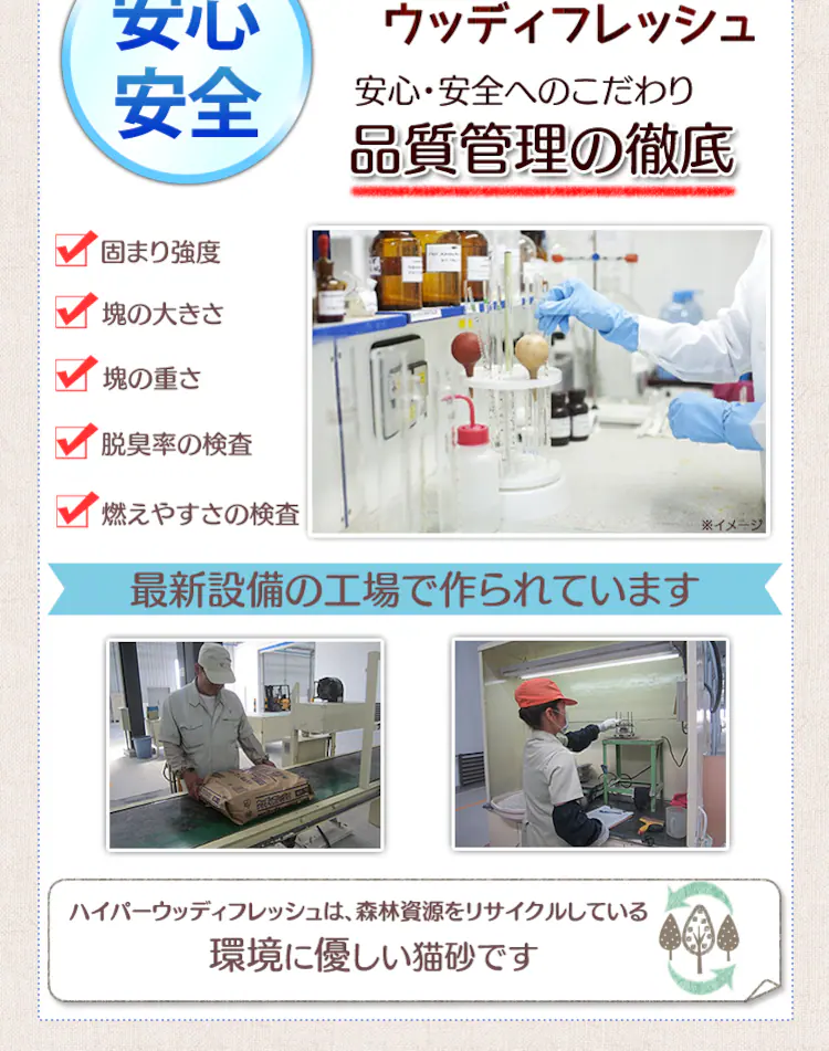 猫砂 ハイパーウッディフレッシュ 8L HWF-808