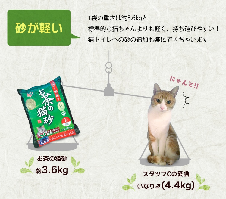 【5袋セット】 お茶の猫砂 7L OCN-70 5