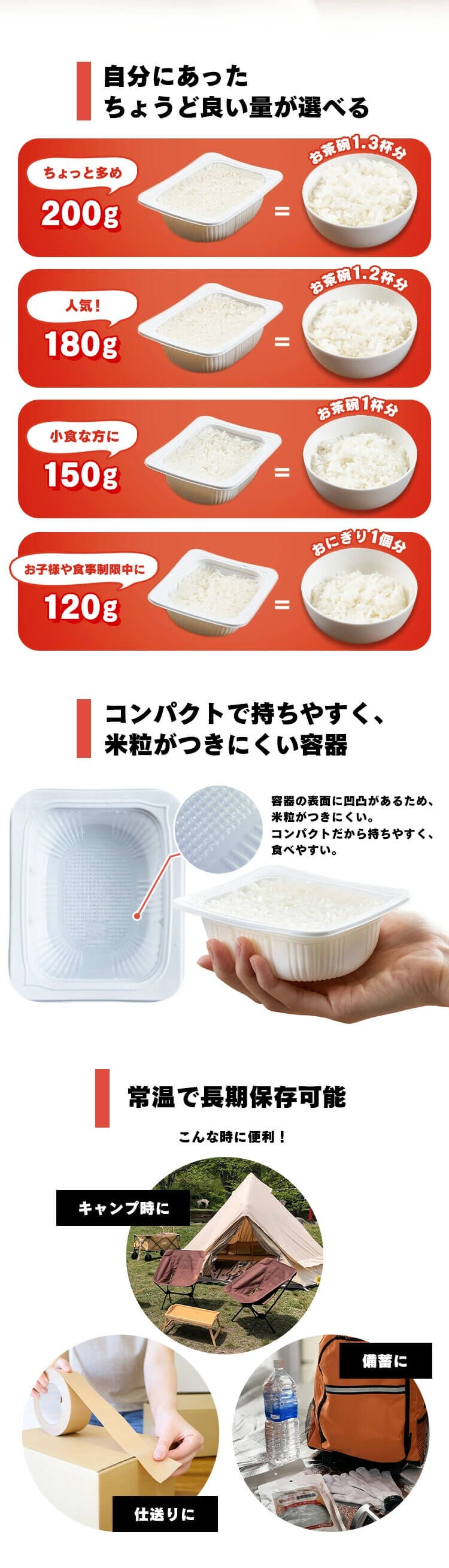 低温製法米のパックご飯 120g&times;80パック3