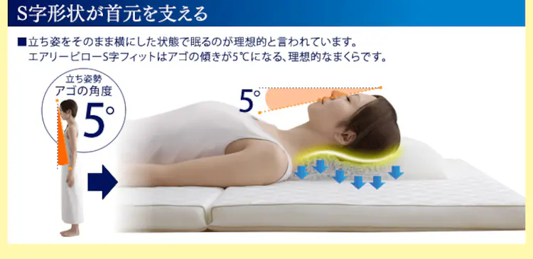 エアリーピロー S字フィット APLS-705