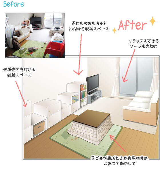 before after