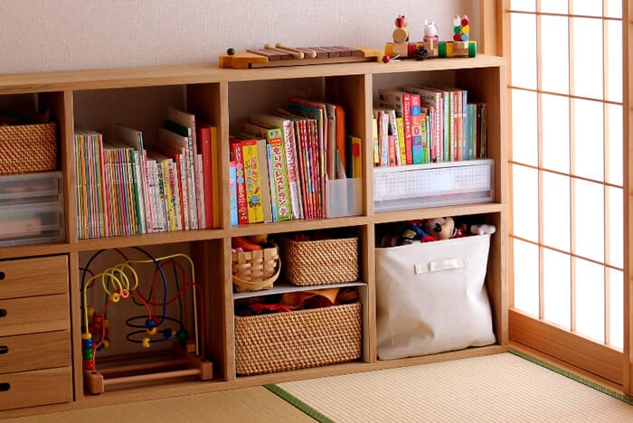 何がどこにあるかがわかりやすく、片付けもラク