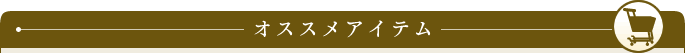 オススメアイテム