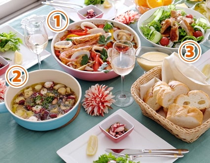 �X�y�C�������p�G���A���͂ރz�[���p�[�e�B�[���V�s