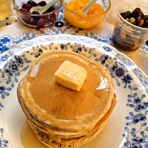 休日のパンケーキ大会