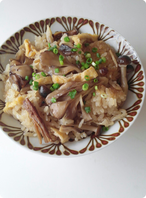 第5回 きのこたっぷり炊き込みごはん