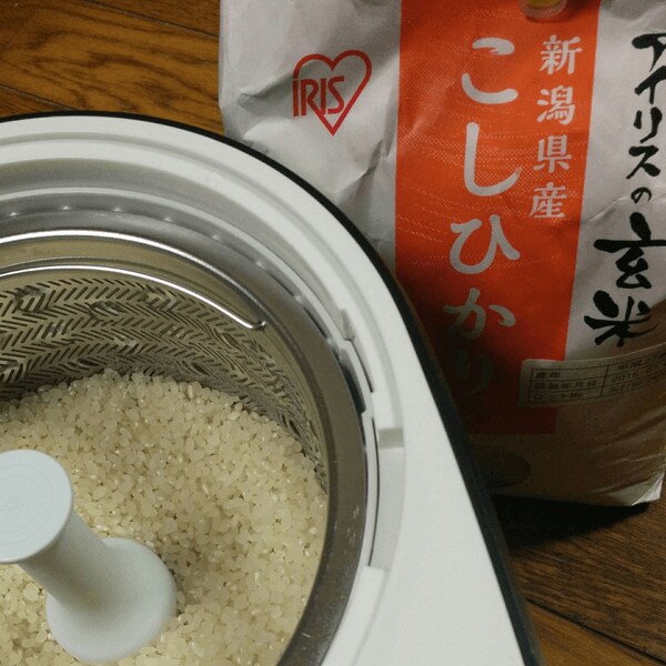 銘柄別に精米できる