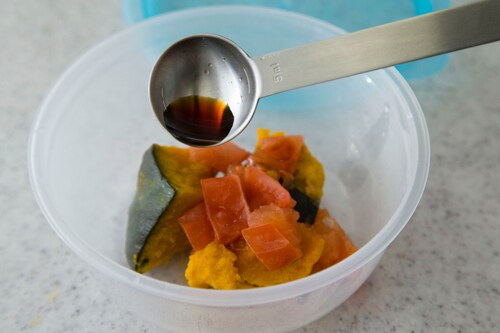 かぼトマサラダを作る