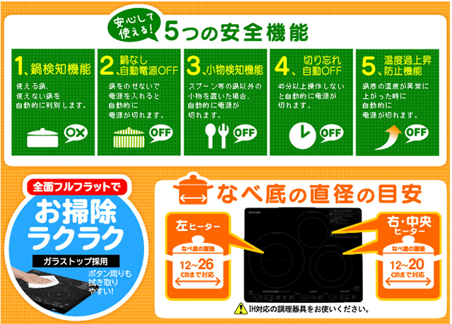 安心の機能