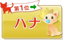 第1位 ハナ →