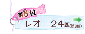 第8位 レオ 24匹 →