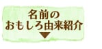 名前のおもしろ由来紹介