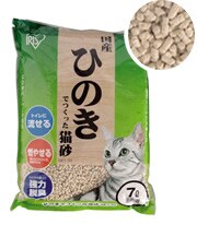 ひのきでつくった猫砂