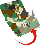 �\�z���A�����O���ɂȂ�悤�ɓ�ɐ܂�A���[��D���܂��B
