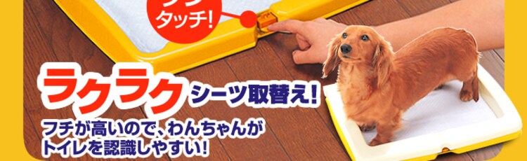 【数量限定】わんタッチ犬トイレ　ON-330R・ON-590W　ブルー・イエロー・ブラウン1