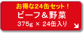 お徳用 ビーフ&野菜 (24個セット)