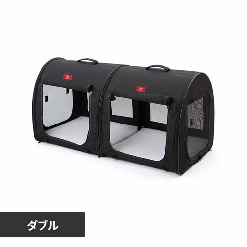 ダッドウェイペット ポータブル・ケージ/ダブル/オールブラック PTOF2109021 _0