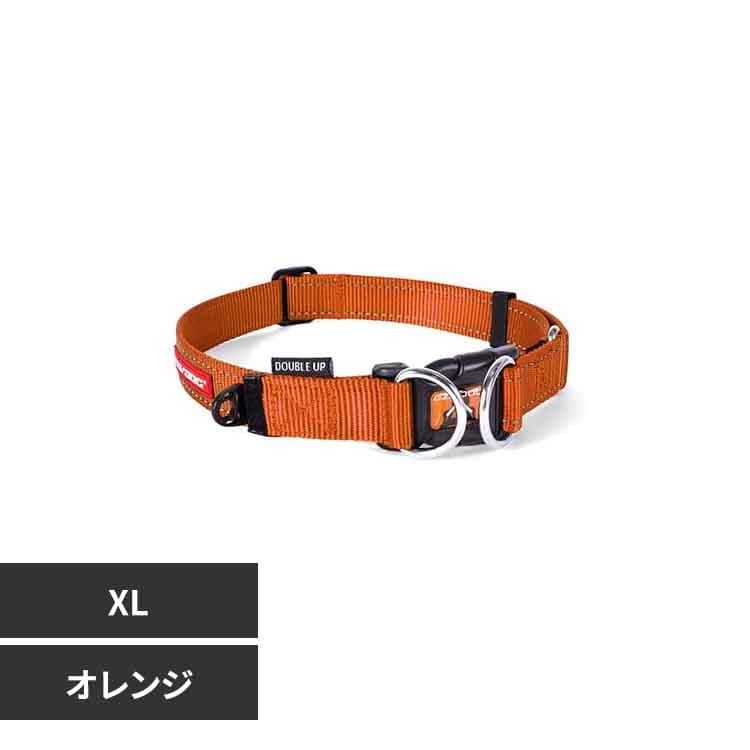 ゆきと　犬用首輪 黒と赤 2本セット EZYDOG/イージードッグ ダブルロックカラー/DOUBLE UP COLLAR 犬用首輪