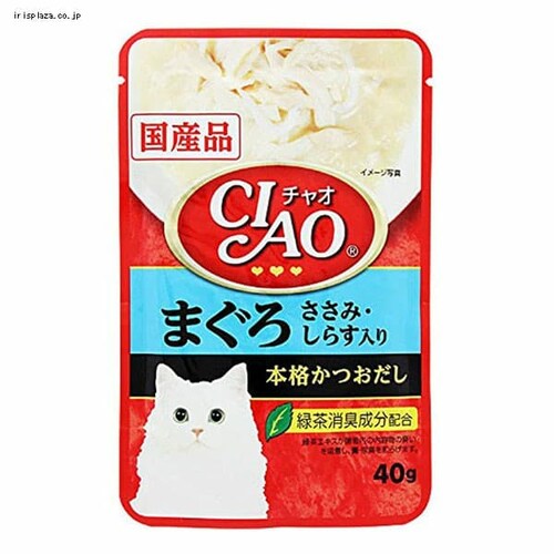 いなばペットフード CIAO パウチ まぐろ ささみ・しらす入り 40g IC-202 _0