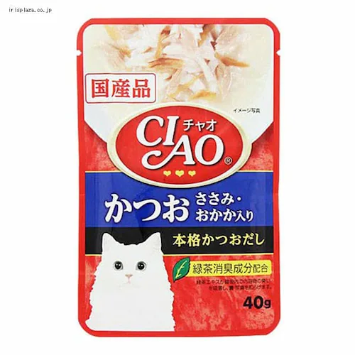 いなばペットフード CIAO パウチ かつお ささみ・おかか入り 40g IC-204 _0