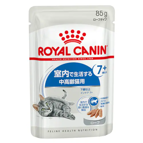 ロイヤルカナン ウェット インドア 7+ 室内で生活する中高齢猫用 85g ローフ FHN(フィーライン ヘルス ニュートリション)rccf25_0