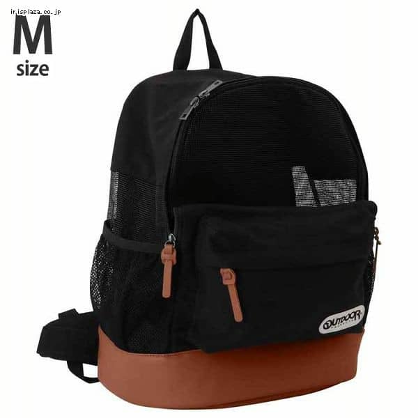 ＜アイリスプラザ＞ OUTDOOR PRODUCTS DAYPACK メッシュキャリー M ブラック OD193-011-001