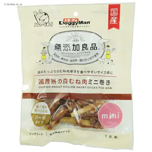 ドギーマン 無添加良品 国産鶏の白むね肉ミニ巻き 18本