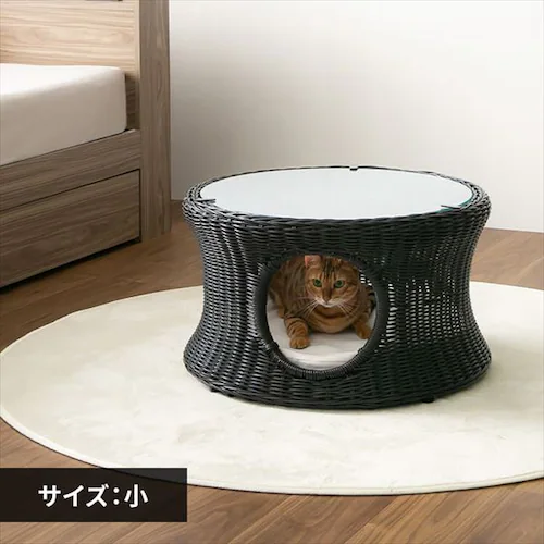 ペットハウス&テーブル 丸型(小)ペットベッド ハウス犬 猫_0