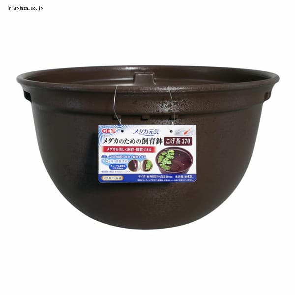 メダカ元気 メダカのための飼育鉢370 こげ茶