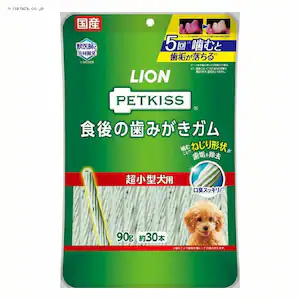 LION PETKISS 食後の歯みがきガム 超小型犬用 90g