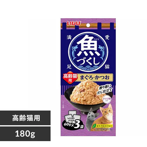 いなば 魚づくし TCR-177 高齢猫用/まぐろ/かつお_0