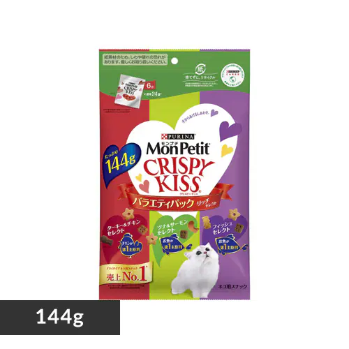 モンプチ クリスピーキッス 144g 12555055 バラエティP/リッチセレクト_0