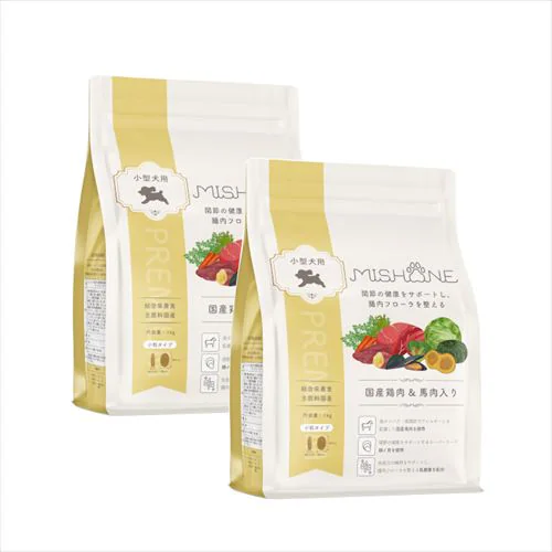 【2個セット】MISHONE ミシュワン 小型犬用 プレミアムドッグフード 1kg×2個 無添加 ヒューマングレード 獣医師 ペット栄養士_0