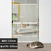 にゃんドアDX ホワイト 1271107011 猫 ゲートフェンス