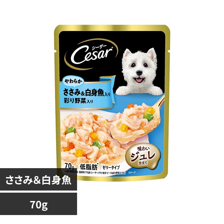 マースジャパンリミテッド シーザー パウチ 70g CEP8 蒸しささみ