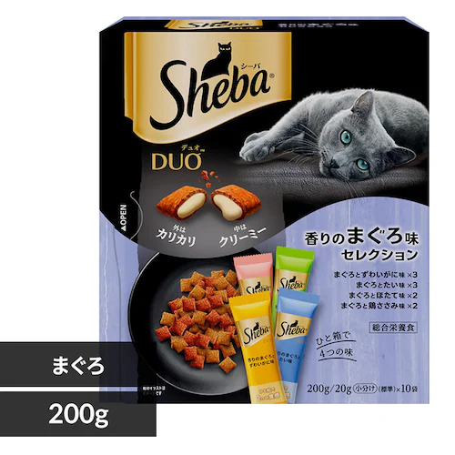 Sheba シーバ デュオ セレクション 200g(20g×10) SD12 香りのまぐろ味 猫 フード_0