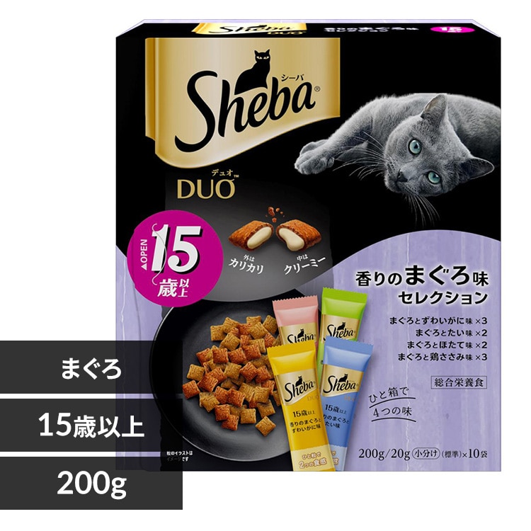 マースジャパンリミテッド Sheba シーバ デュオ 15歳以上 200g(20g×10) SD41 まぐろ味セレクション 猫 フード
