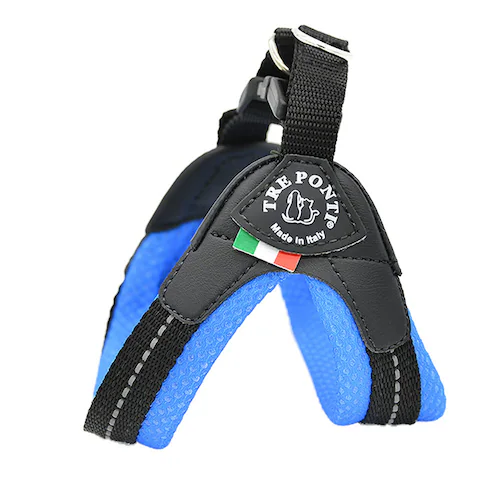 犬 ハーネス フィッビア ソフトメッシュ ブルー_1 犬 ハーネス 散歩 LTP113 Fibbia SOFT MESH_0