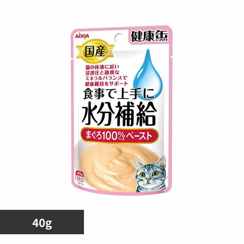 アイシア株式会社 国産 健康缶パウチ 水分補給 まぐろペースト 40g 3000943 【プラザセレクト】_0