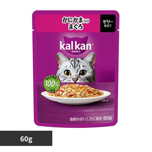 カルカン パウチ かにかま入りまぐろ 60g KP116 キャットフード ウェットフード _0