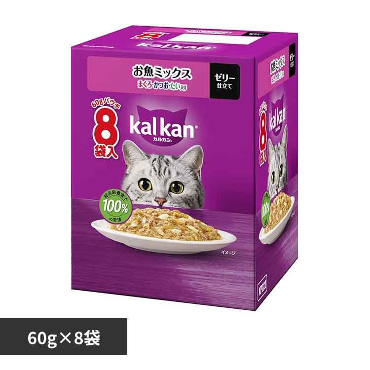 カルカン パウチ まぐろ たい入り 60g×8袋パック KP213 キャットフード
