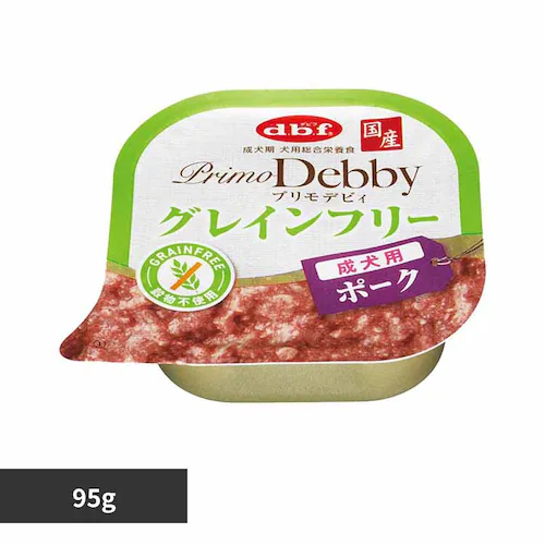 【単品】デビフペット プリモデビィ グレインフリー 成犬用 ポーク 95g dbf_0