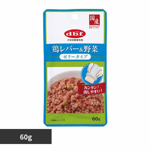 【単品】デビフペット 鶏レバー&野菜 ゼリータイプ 60g dbf_0