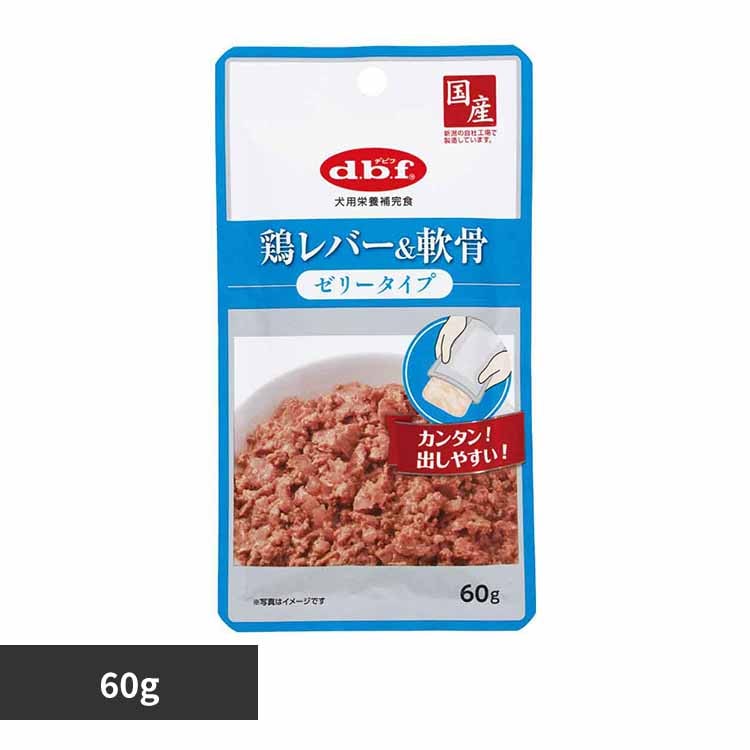 デビフペット 鶏レバー&軟骨 ゼリータイプ 60g 1324 【プラザセレクト】